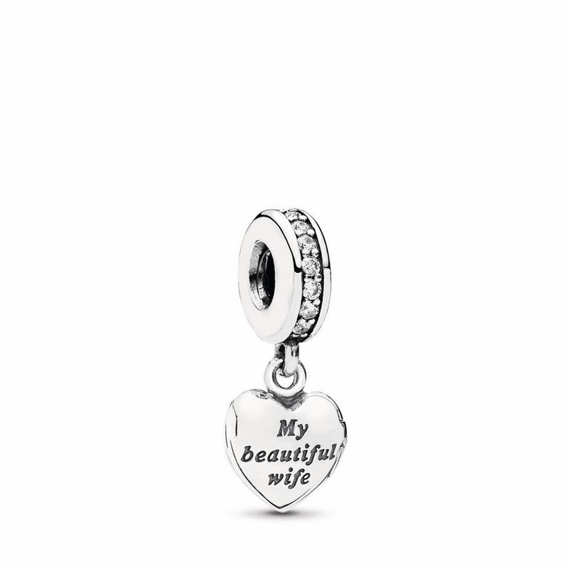 Pandora My Beautiful Wife Dangle Charm Outlet NZ, Sterling Silver (390528-AFN)